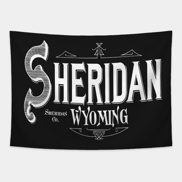 Vintage Sheridan, WY Tapestry by DonDota