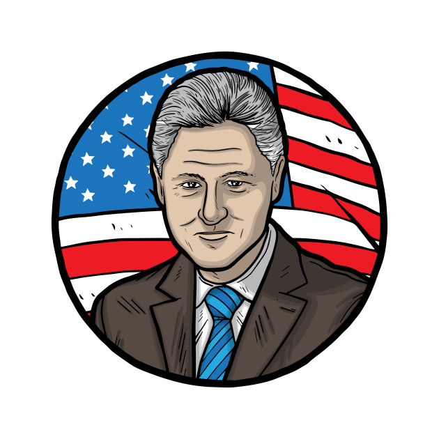 Bill Clinton by Baddest Shirt Co.