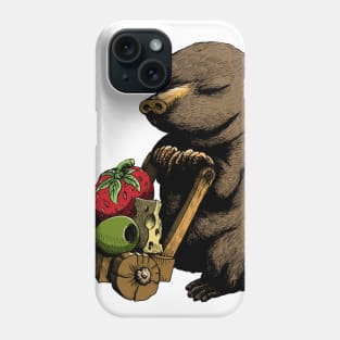 The mole that stole the strawberries and cheese Phone Case