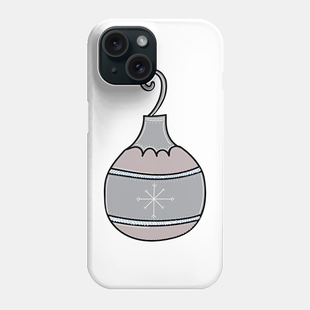 Whimsical Holiday Ball Ornament Illustration Phone Case by Angel Dawn Design