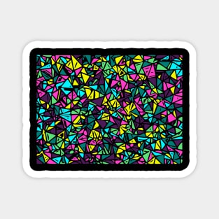 Abstract triangle colorful pattern Magnet