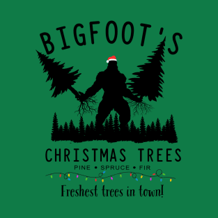 Bigfoot's Christmas Trees T-Shirt