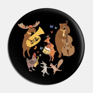 Animal Musicians Pin