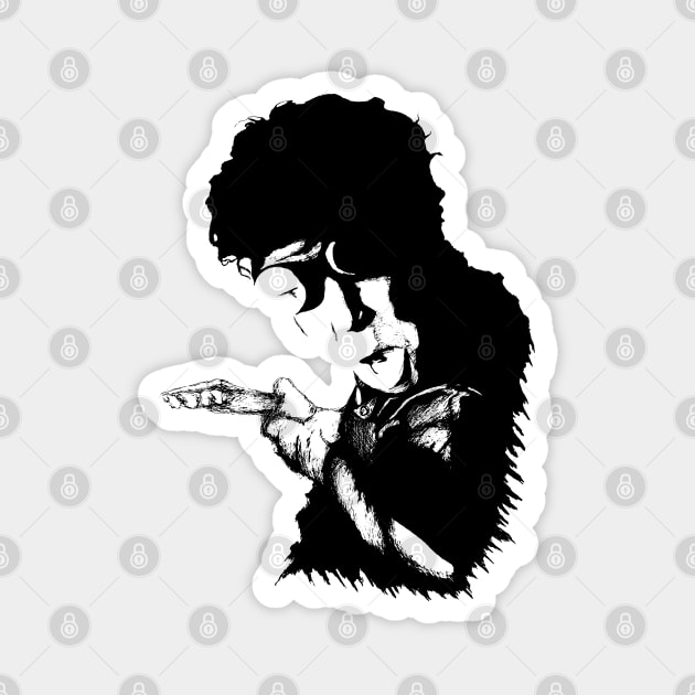 Tom Waits Portrait Art Magnet by surmind