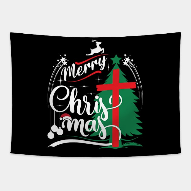 Merry Christmas Design Merry Christmas T Shirts-Christmas t-shirts funny Tapestry by GoodyBroCrafts