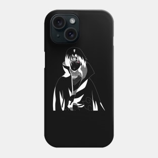 Ninja White Outline Phone Case