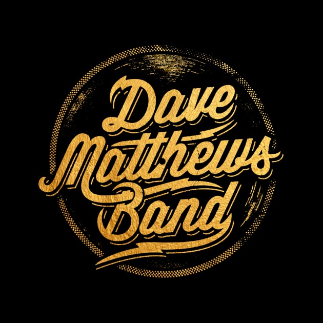 Dave Matthews Logo Circle Gold by mashudibos