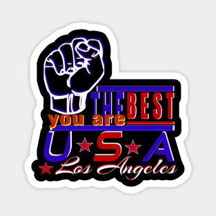 surfing festival in Los Angeles You Are The Best USA Iron fist design Magnet