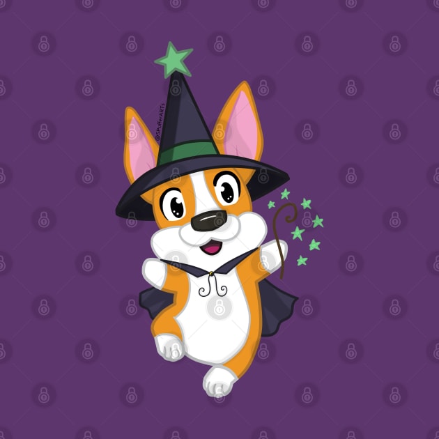 Simple Corgi Witch by SPufferARTs