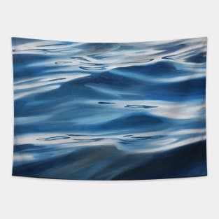 New Depths - lake water painting Tapestry