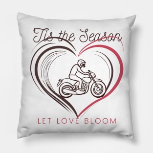 Biker 'Tis the Season Pillow