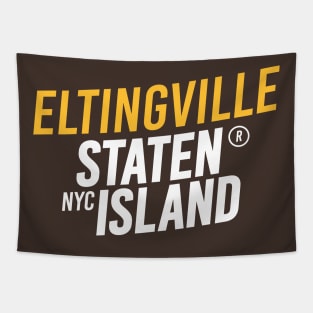 Eltingville, Staten Island - Modern Cursive Minimal Design - New York Tapestry