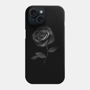 Beautiful Black Rose Flower Phone Case