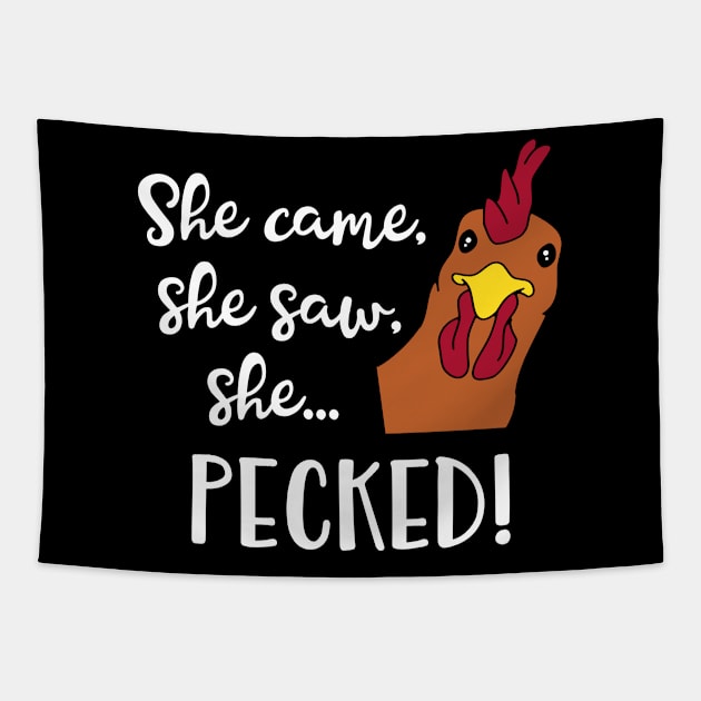 she came she saw she PECKED Tapestry by FandomizedRose