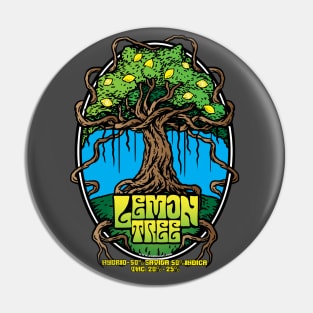 Lemon Tree Cannabis Strain Art Pin