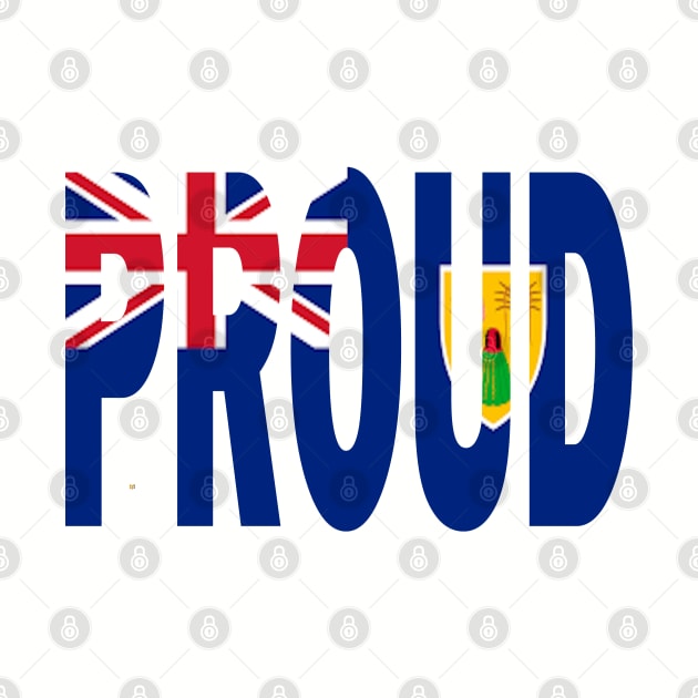 Turks and Caicos Flag Designed in The Word Proud - Soca Mode by Soca-Mode