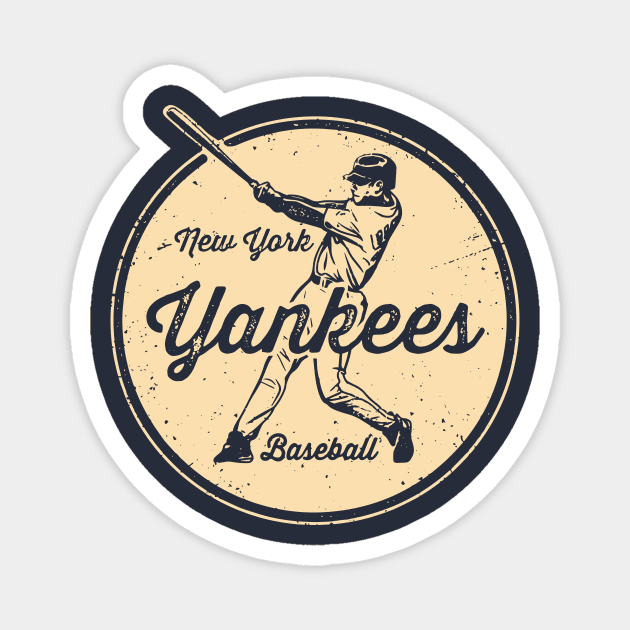 Vintage Yankees Magnet by Throwzack