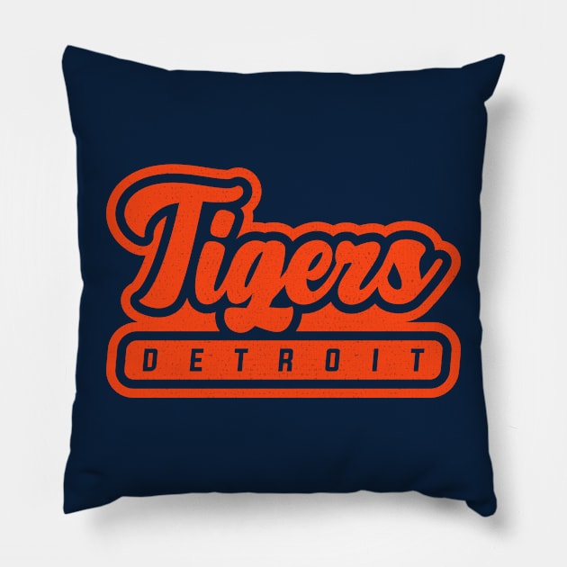 Detroit Tigers 02 Pillow by Karambol