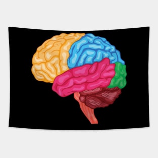 Human brain Anatomy Tapestry