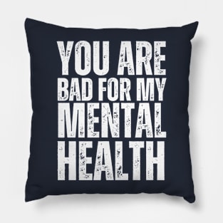 Mental Health Puns Pillow