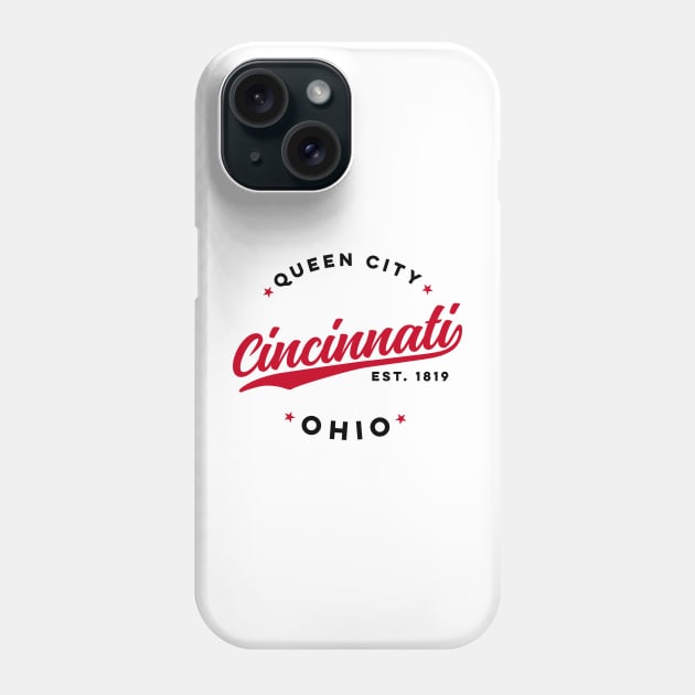 Vintage Cincinnati Ohio Queen City USA Phone Case by DetourShirts