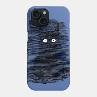 A Cat In the Darkness With Big Eyes Funny Cat Design Phone Case