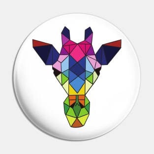 Geometric design Giraffe Pin