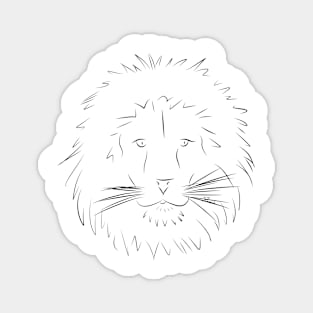 A minimal lion Magnet