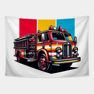 Fire Truck Tapestry