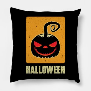 expressive isolated halloween pumpkin Pillow