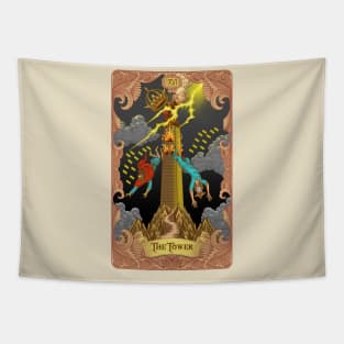 The Tower Tarot Card Tapestry