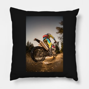 Enduro bike rider Pillow