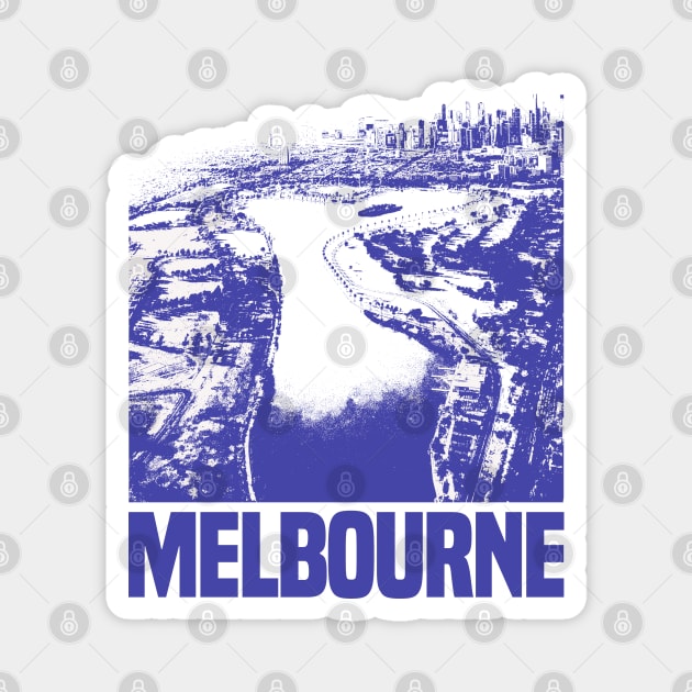 Melbourne Magnet by Den Vector