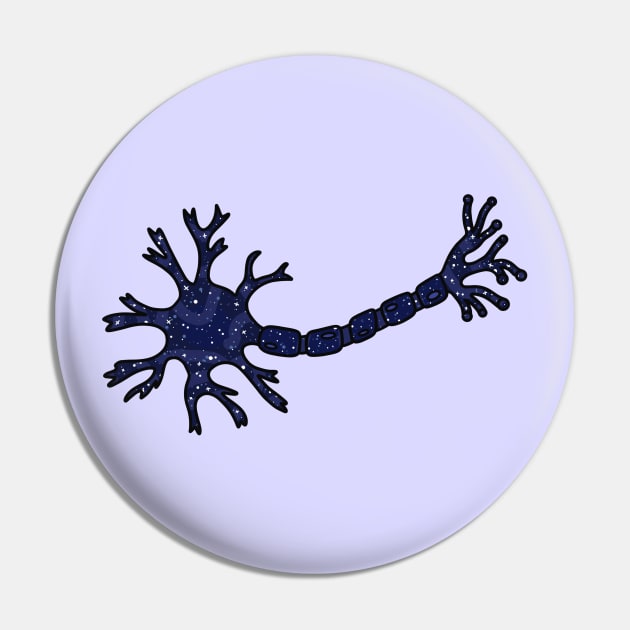 Universe Neuron Nerve Cell Pin by Sofia Sava