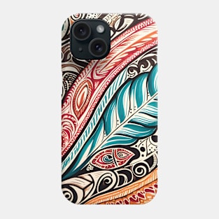 Discover Aotearoa's Cultural Tapestry: Authentic Maori Art in Vibrant Illustrations Phone Case