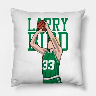 Larry Bird Comic Style Pillow