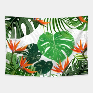 leaves tropical Tapestry