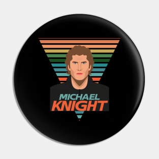 Michael Knight | David Hasselhoff | Knight Rider | KITT | Knight Industries Two Thousand | Pontiac Trans Am | Michael Scheffe Pin