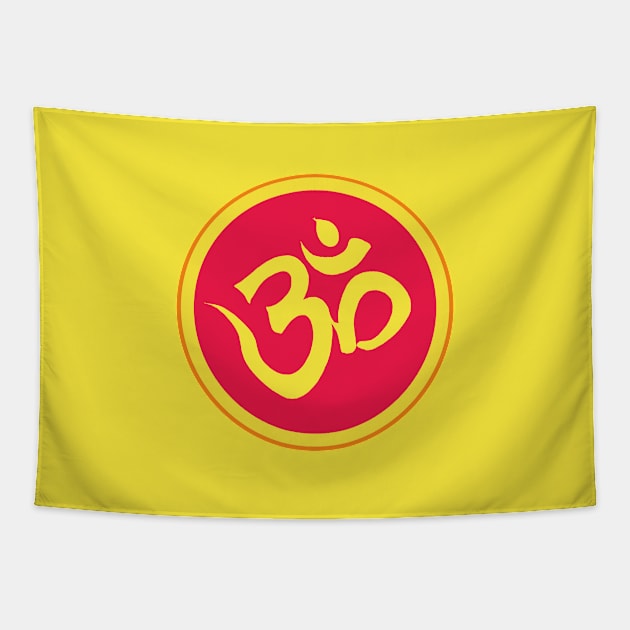 Om Spirituality Awareness Meditation Yoga Tapestry by PlanetMonkey