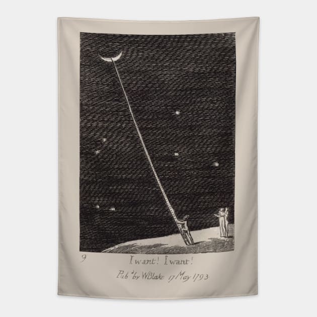 I Want, I Want - William Blake Tapestry by The Blue Box