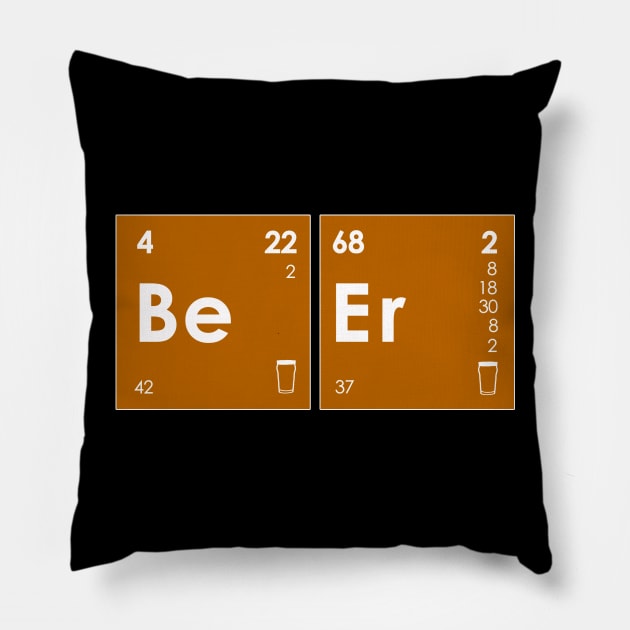 Beer Elements Pillow by blueshift