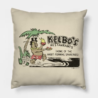 Vintage Kelbo's Restaurants Los Angeles California Pillow