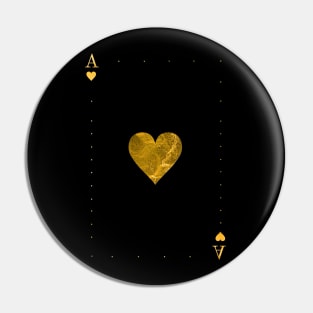 Ace of Hearts - Golden cards Pin