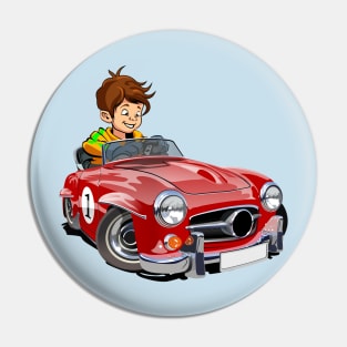 Cartoon car Pin