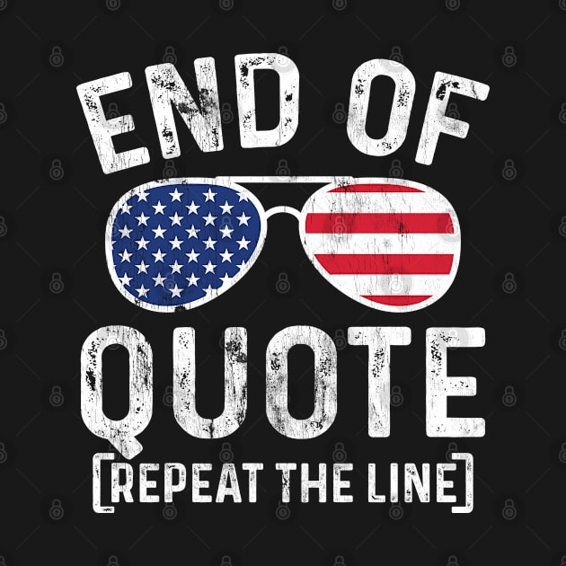 Vintage Joe End of Quote Repeat the Line American Sunglasses by BramCrye