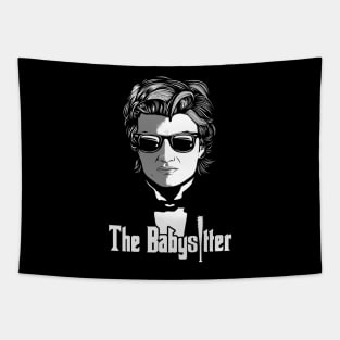 The Babysitter Funny Movie Tv Series Parody Retro Vintage Mashup Tapestry