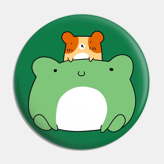 Fat Frog and Hamster Pin by saradaboru