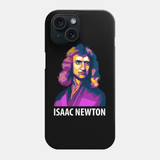 Isaac newton colorful art Phone Case