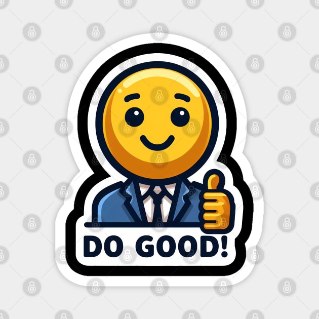 DO GOOD Emoji Magnet by Plushism