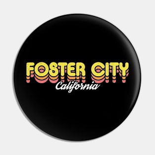 Retro Foster City California Pin